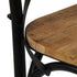 Swen Studio -  Cross Chairs 6 pcs Black Solid Mango Wood